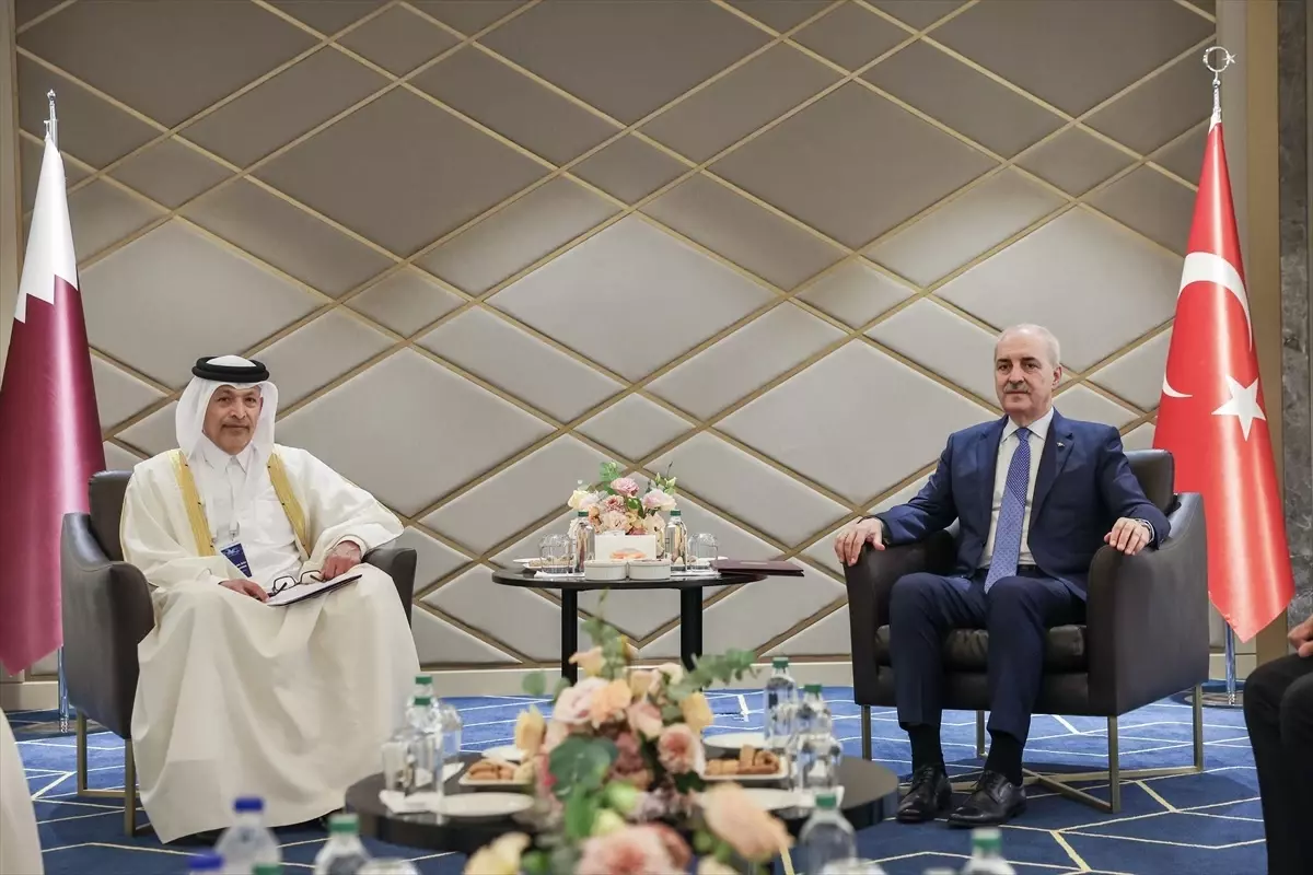 kurtulmus ve katar sura meclisi baskani al ghanim gorusmesi e5t2DC2c